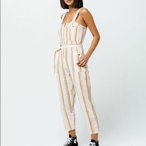 Billabong Light The Night Striped Jumpsuit Small